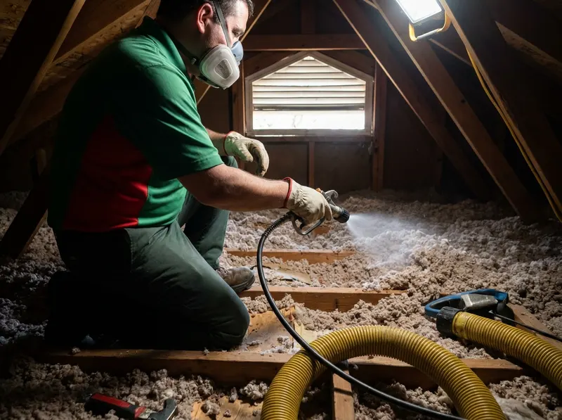 Attic Insulation Sanitization in Houston, TX