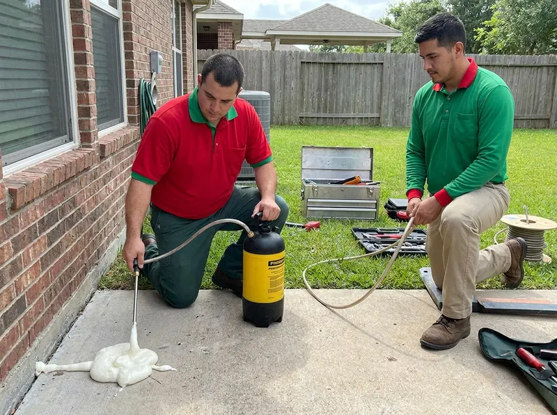 Sub-Slab Termite Foam Injections in Houston, TX
